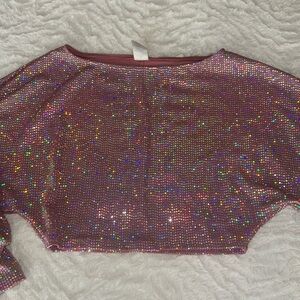 Super cute sequin crop top